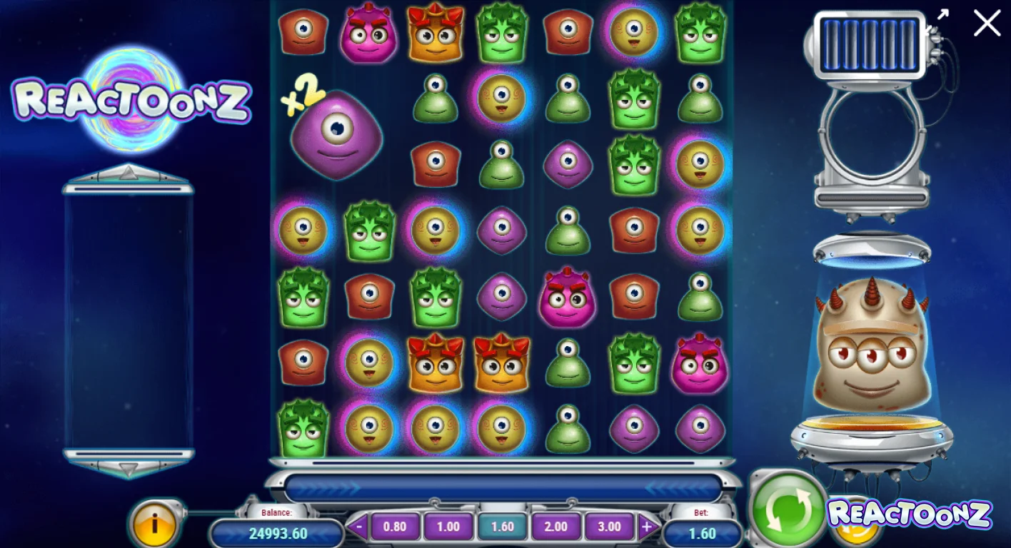 Play Reactoonz Responsibly