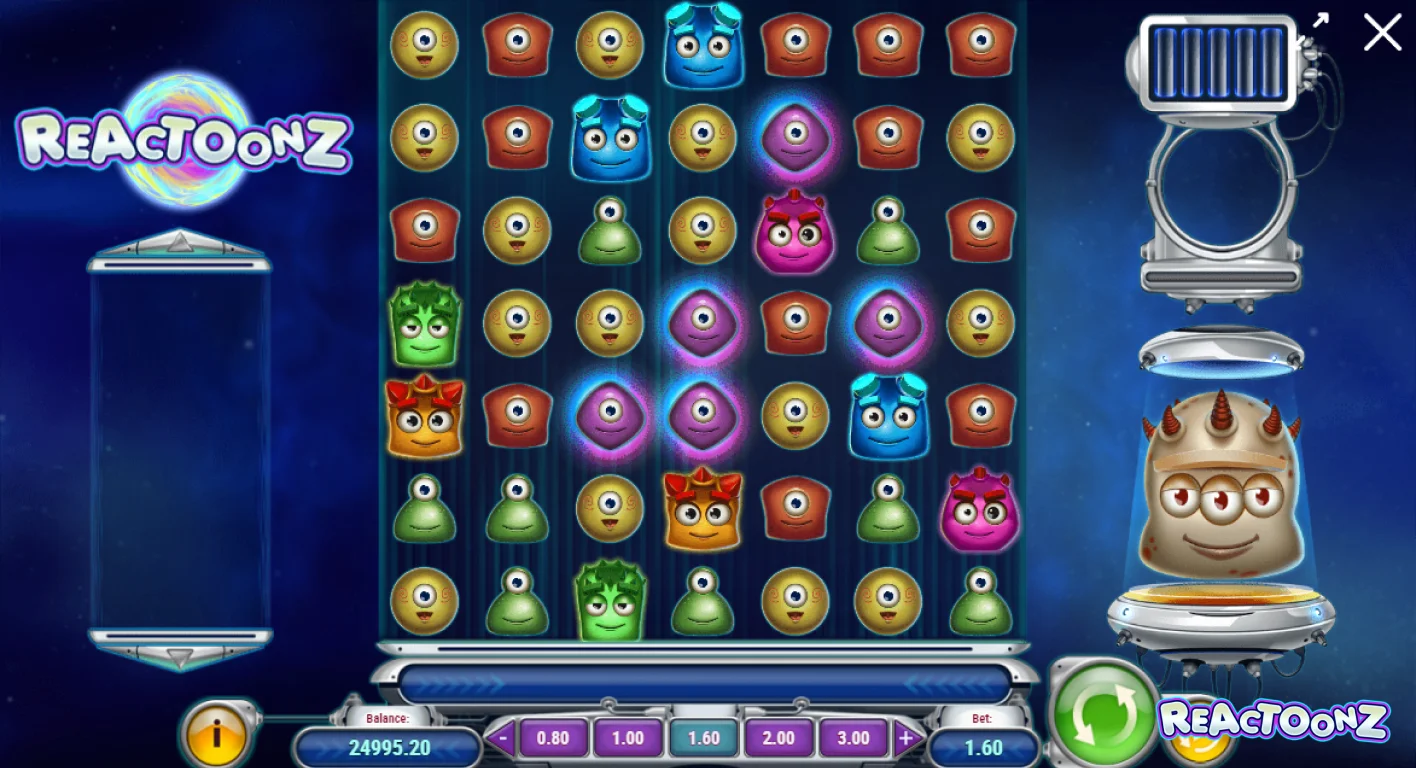 Enjoy Reactoonz Demo Mode for Free