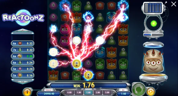 Reactoonz Play for Fun and Fortune