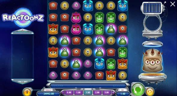 Reactoonz Lucky Spins